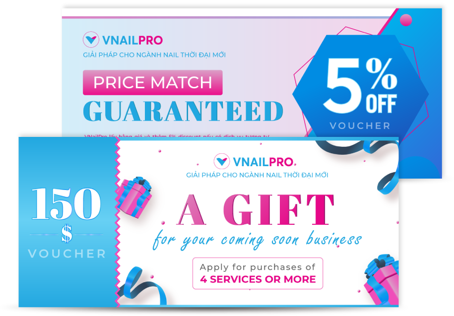 VNailPro tặng Gift Voucher