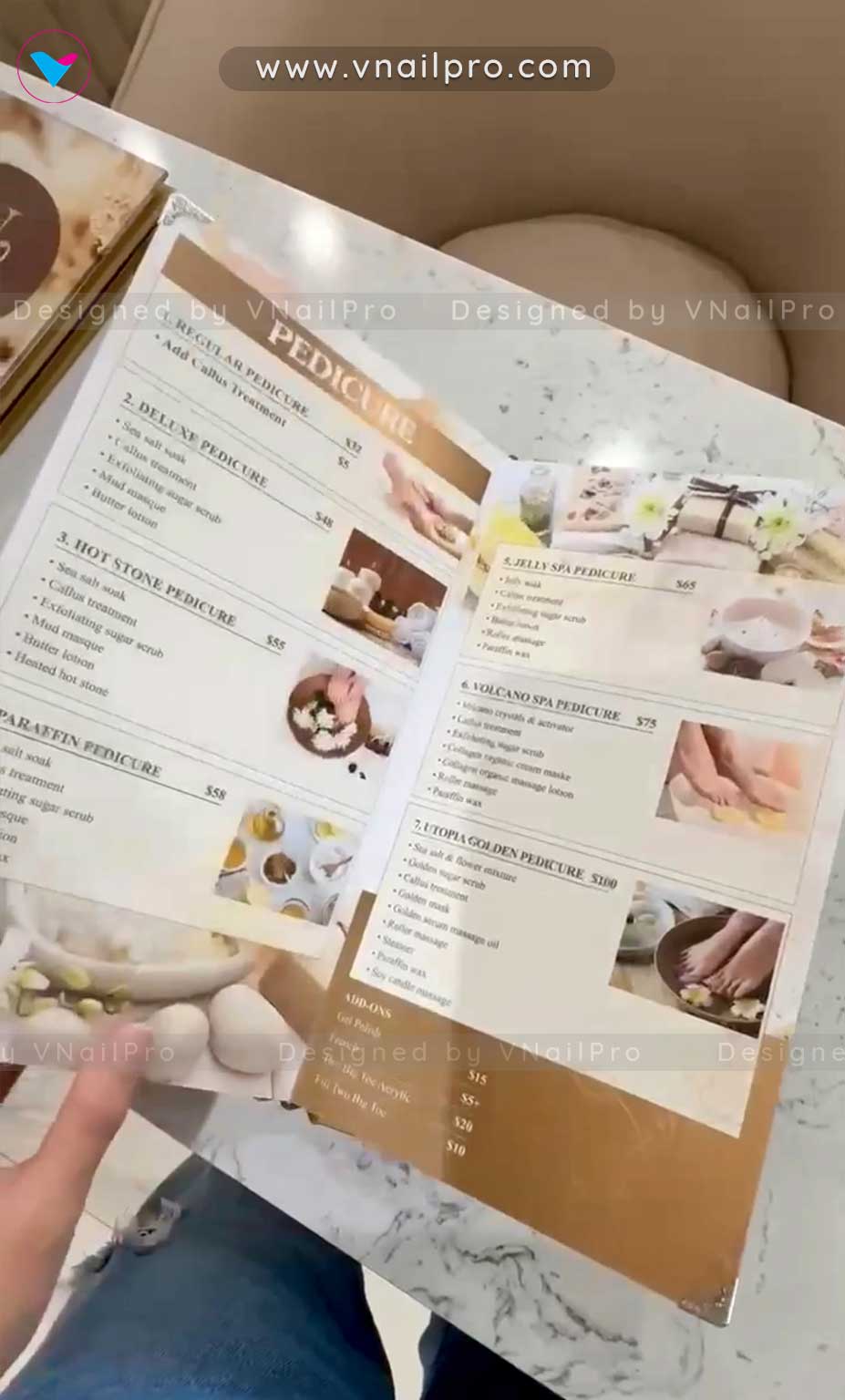 Mica Menu Book