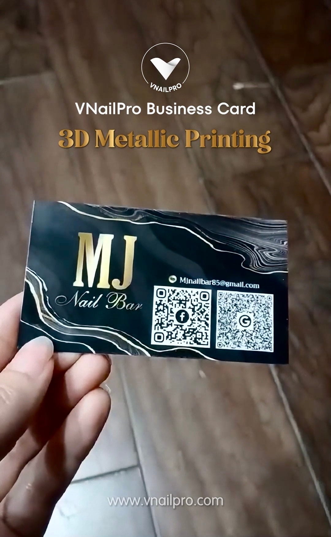 3D Metallic Business Card, Business Card