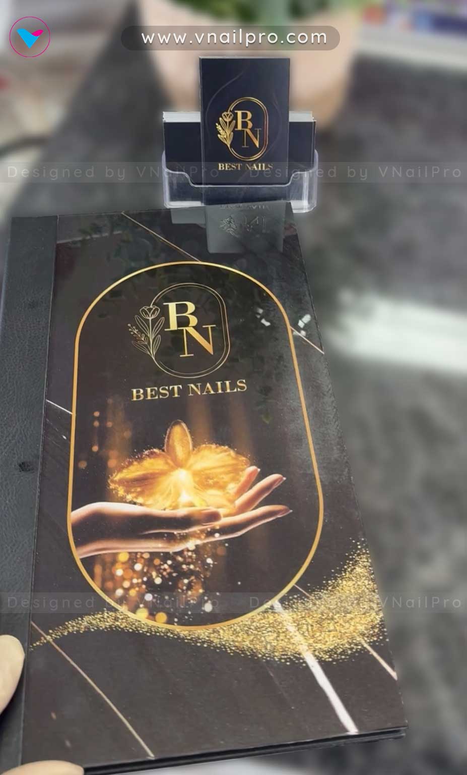 Mica Menu Book, Business Card