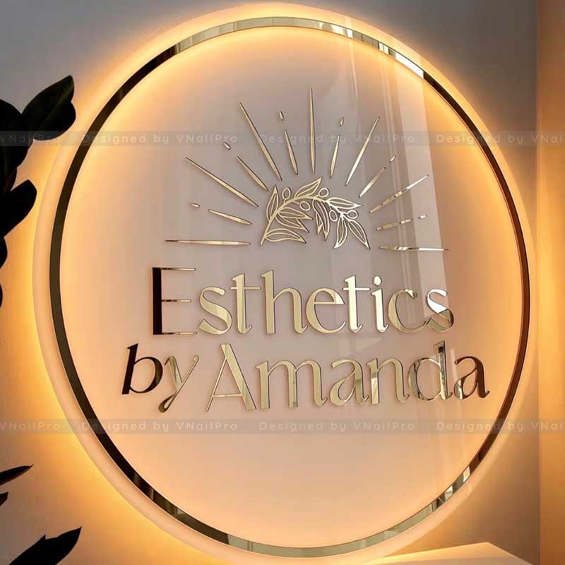 3D Metal Logo – Non-Lit