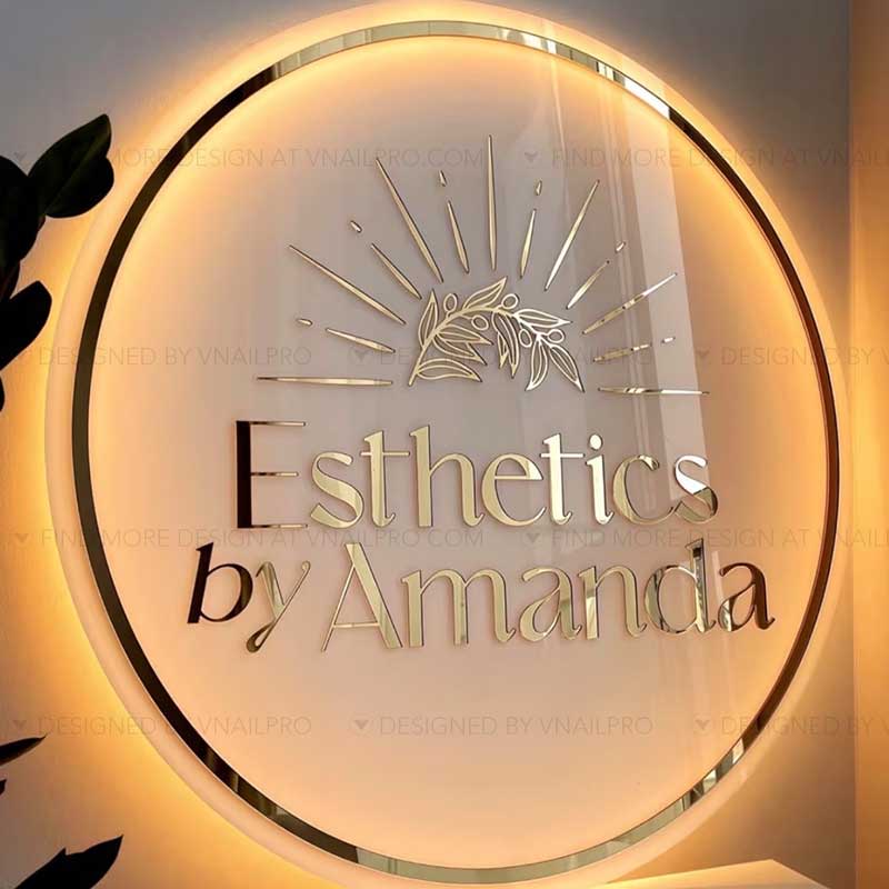 Channel Letters On Acrylic / Metal Panel