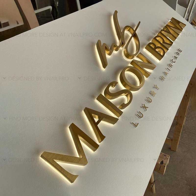 Channel Letters On Acrylic / Metal Panel