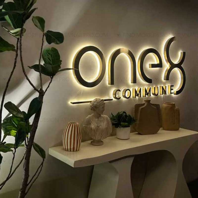 Channel Letters On Acrylic / Metal Panel