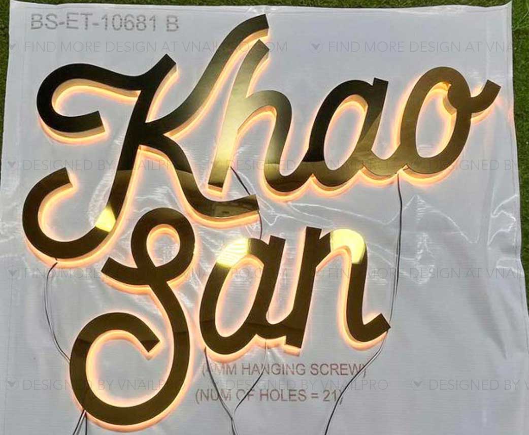 Channel Letters On Acrylic / Metal Panel