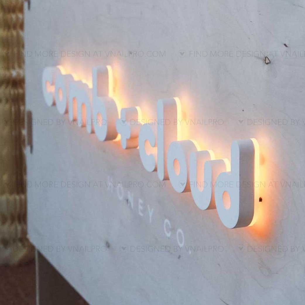 Channel Letters On Acrylic / Metal Panel