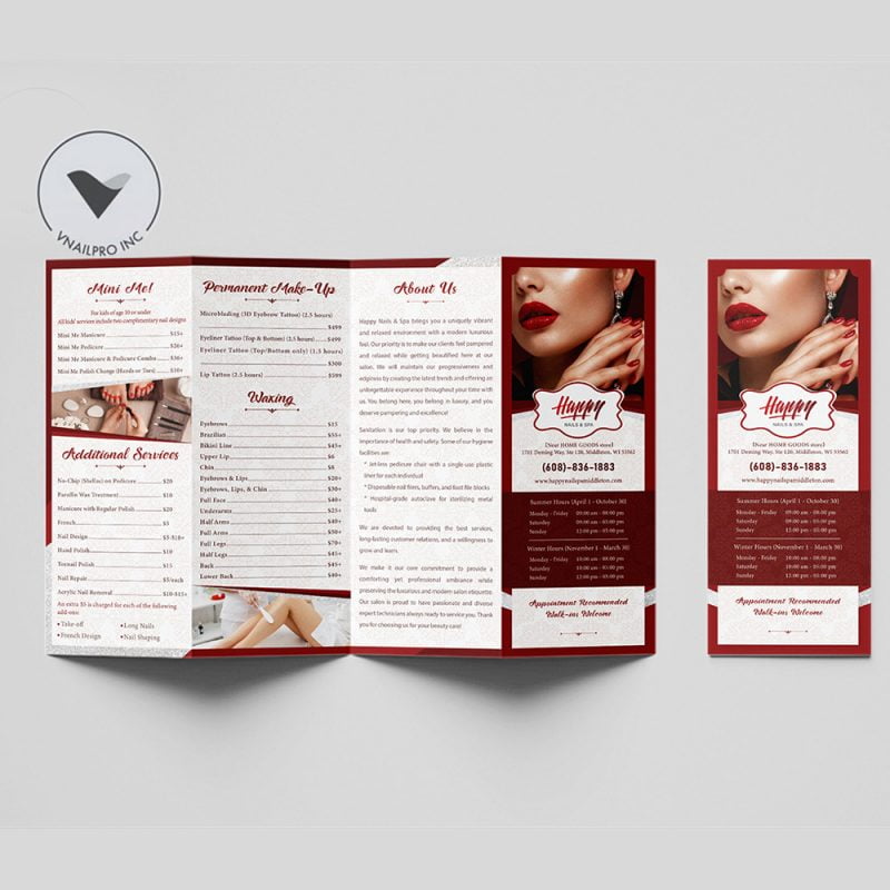 VNailPro Red Brochure