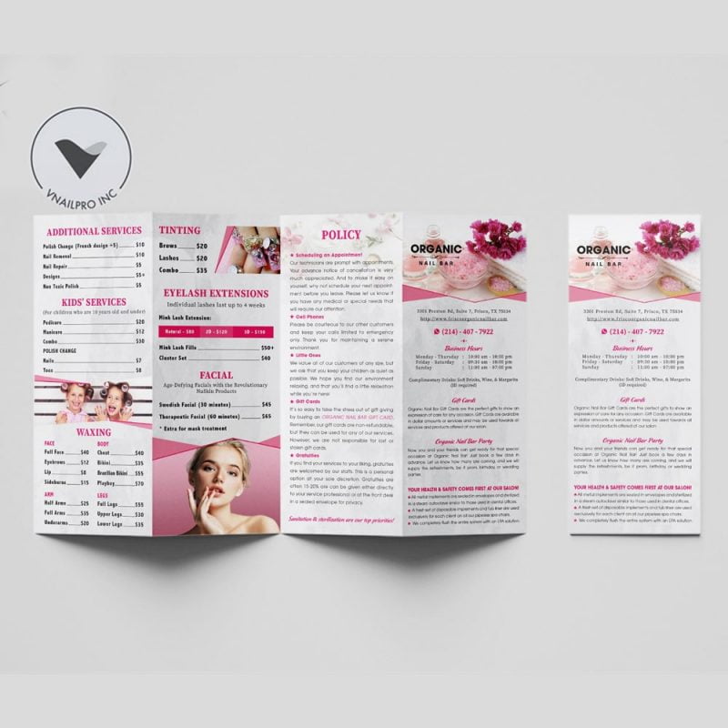 VNailPro Pink Brochure